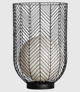 Plissé iron floor lamp