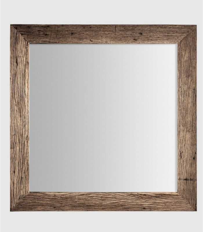 Samsun rectangular wooden mirror