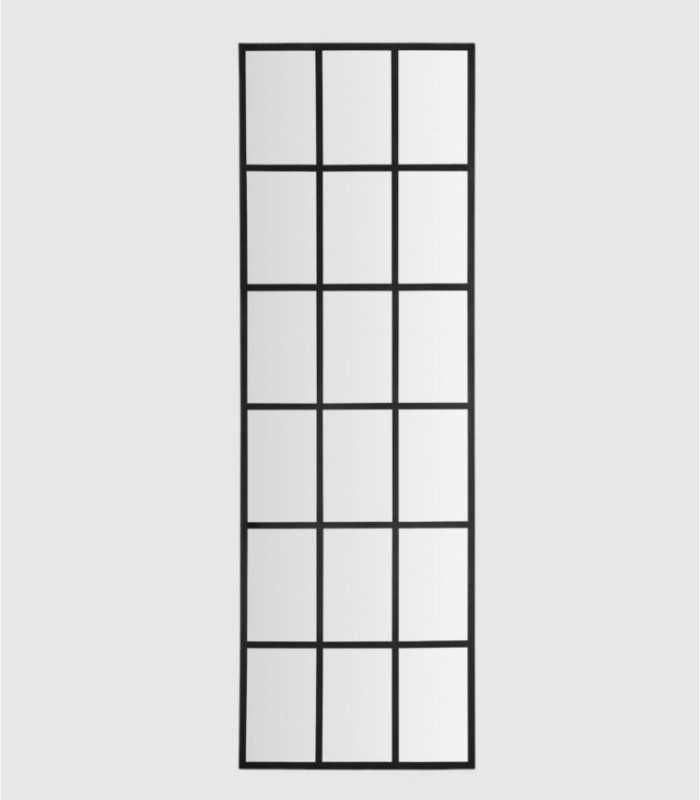 Espejo rectangular negro Sandane