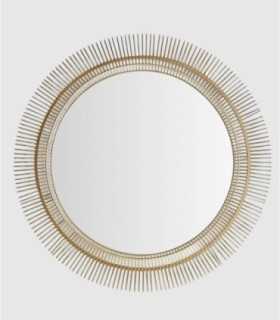 Espejo redondo dorado Berila