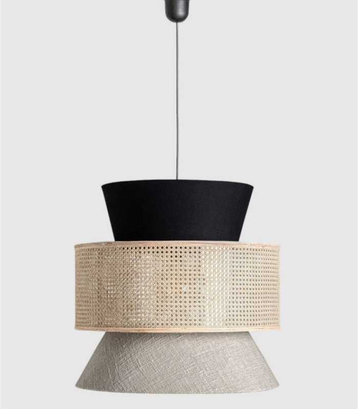 Plafondlamp met 3 lampenkappen