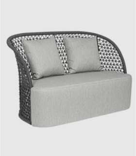 Cuyen 2-seater charcoal sofa