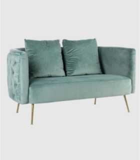 Tenbury turquoise 2-zitsbank