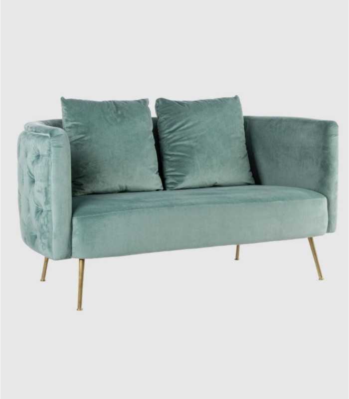 Tenbury turquoise 2-zitsbank