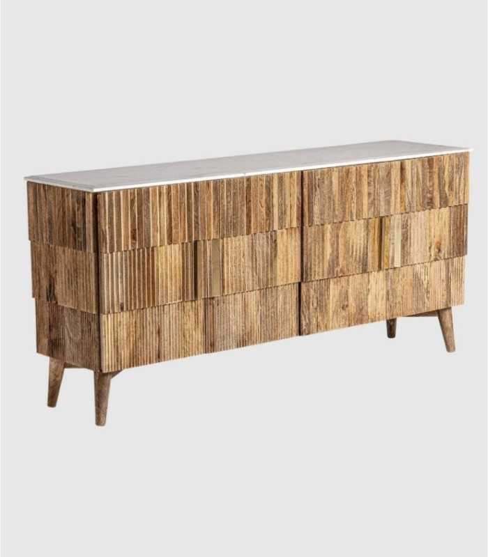 Buffet 4 puertas natural Plissé