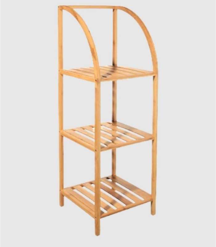 Arched Bamboo Bookshelf