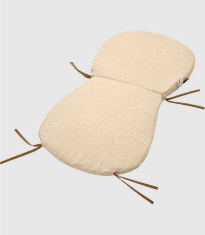 Beige zit- en rugkussen