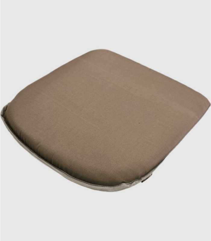 Taupe stoelzitkussen