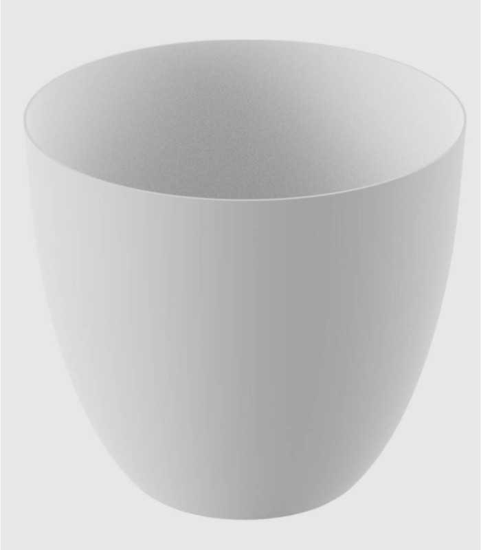 Grote ronde witte bloempot Tes