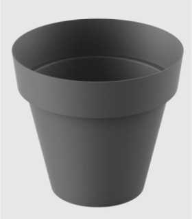 Tes medium antraciet pot