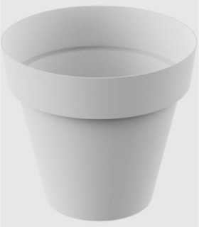Large white flowerpot Tes