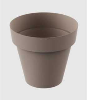 Small taupe pot Tes
