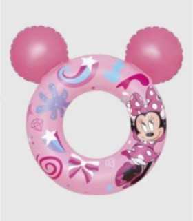 Opblaasbaar Minnie Mouse-wiel in roze
