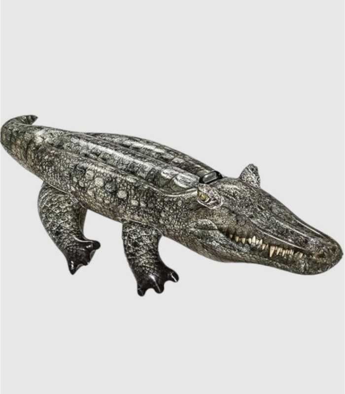 Realistic inflatable crocodile mattress