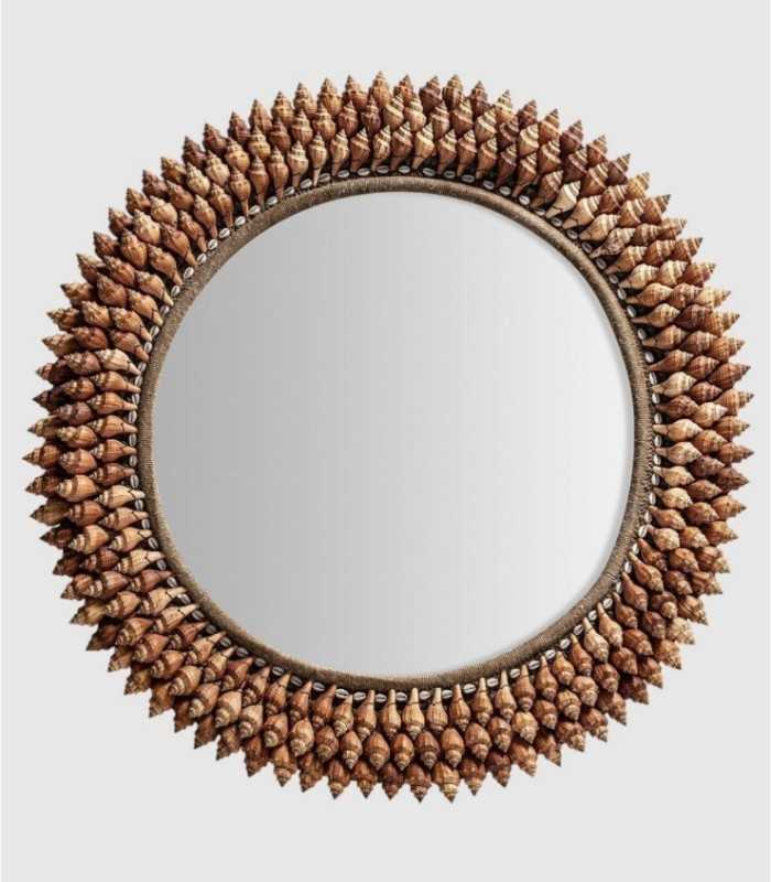 Conch round mirror