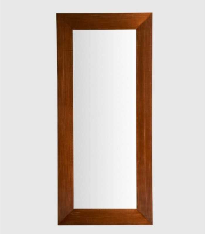 Nabur rectangular wooden mirror