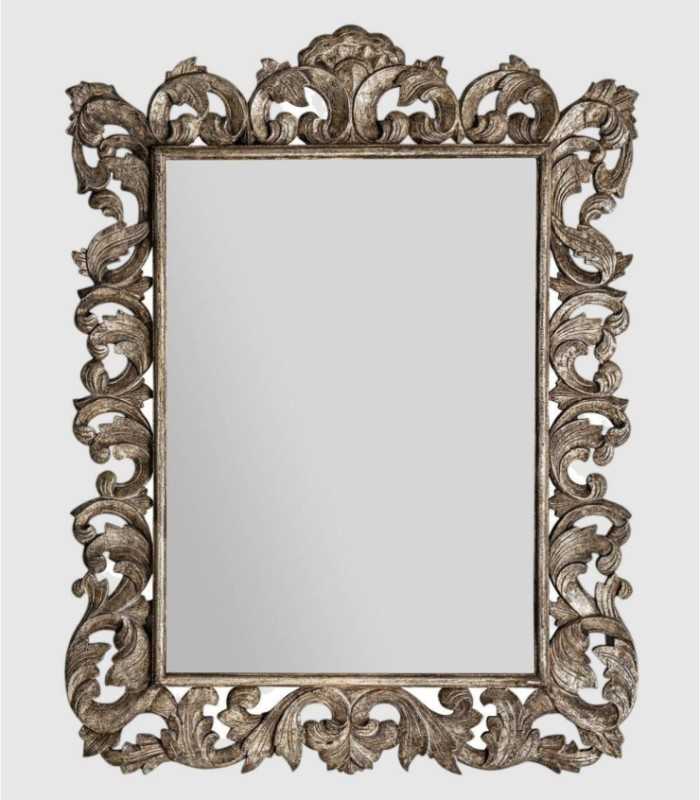 Provencal wood frame mirror