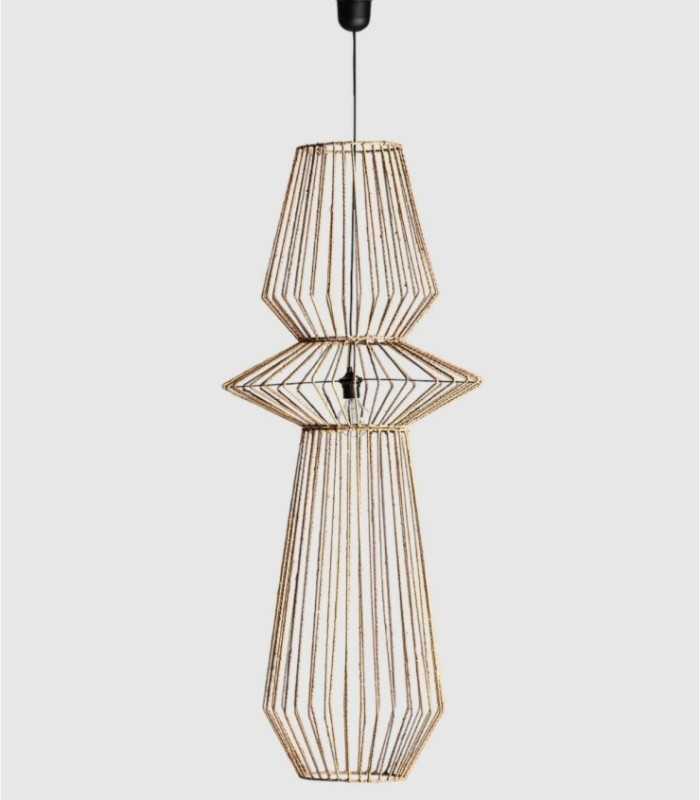 Plissé ceiling lamp