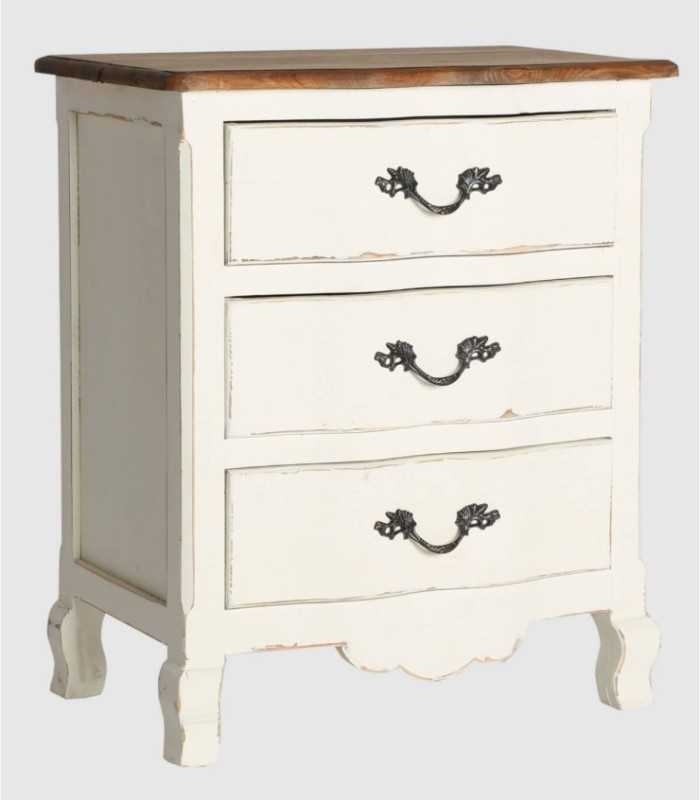 Pivka 3-drawer bedside table