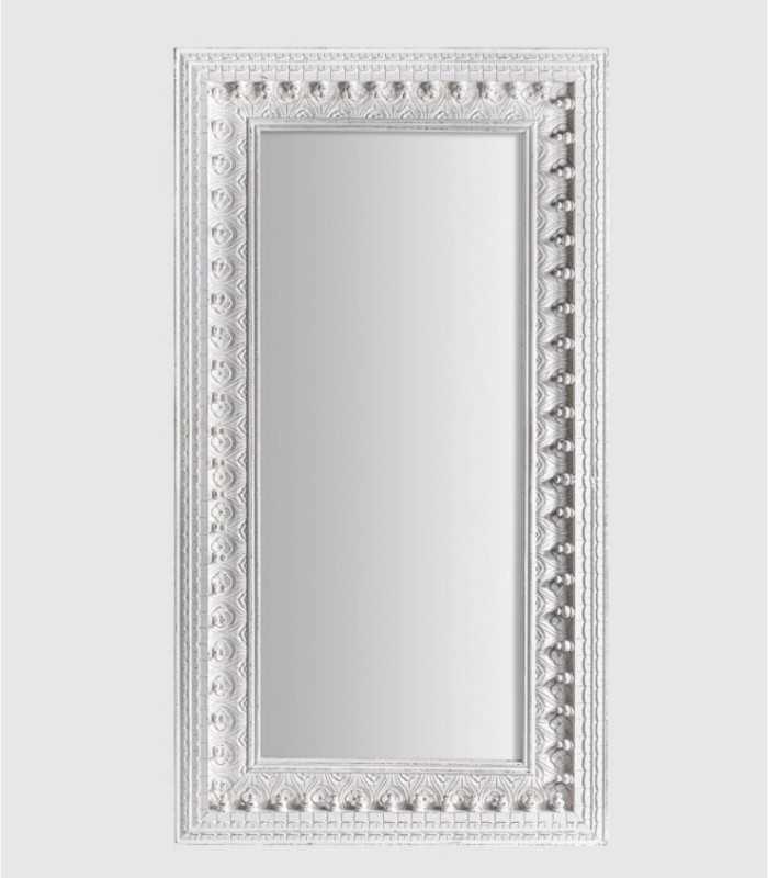 Espejo rectangular blanco kanin