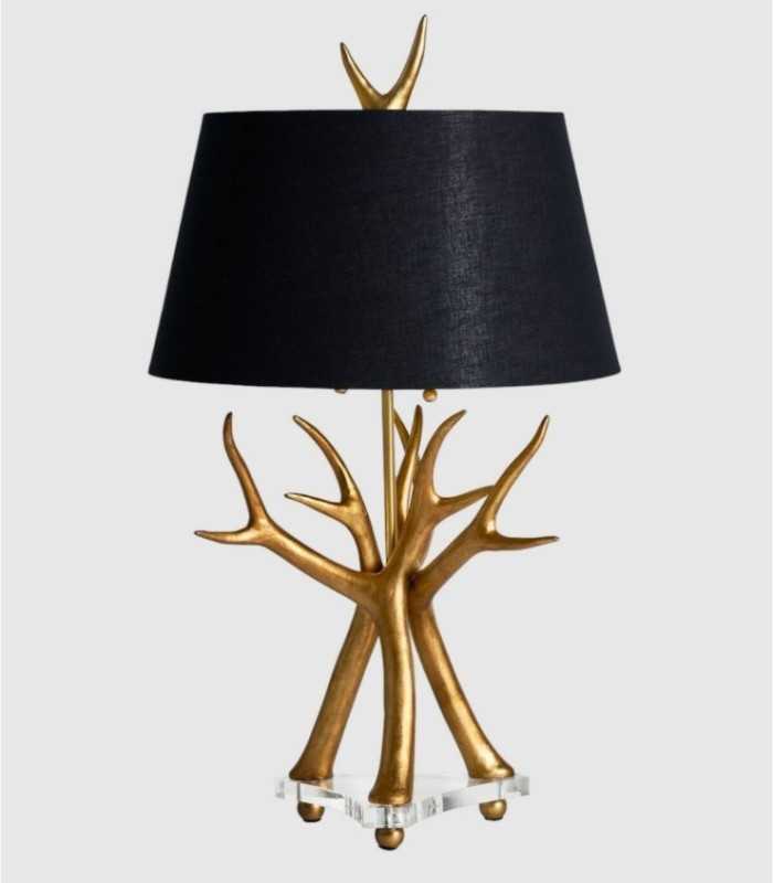Tafellamp met hoorns