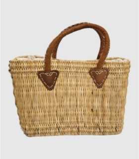 Medium leather handle bag