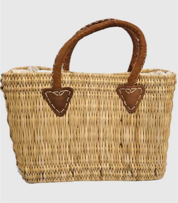 Bolso con asa de cuero grande