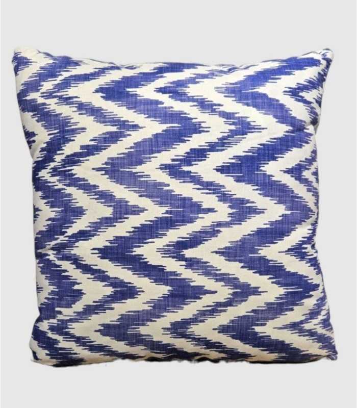 Tahiti Cushion with Wave Print