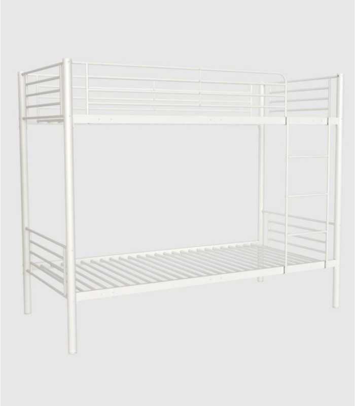 Bunk bed with two 90cm beds, white, Teruel