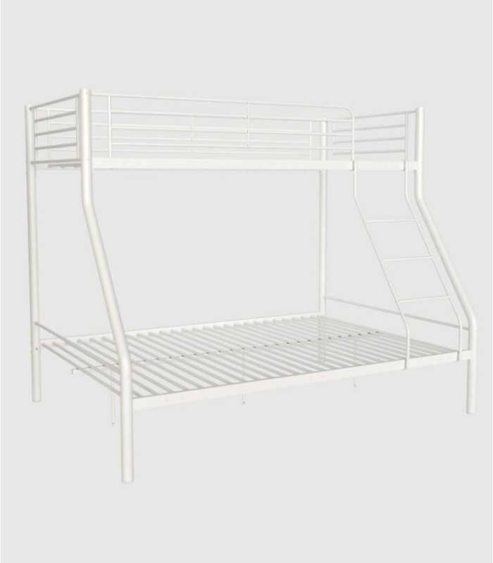 Bunk bed with two beds 90 and 135 white Bilbao
