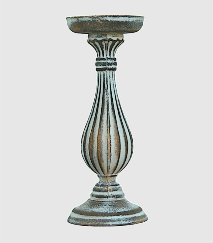 Medium broken white candlestick