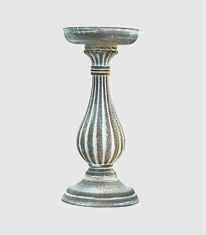 Small broken white candlestick