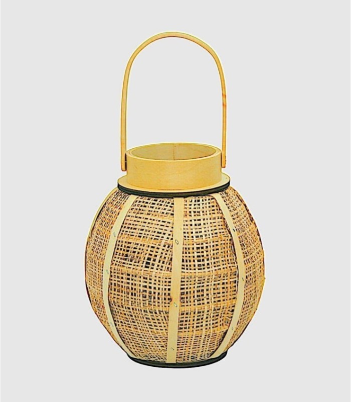 Small natural mesh lantern
