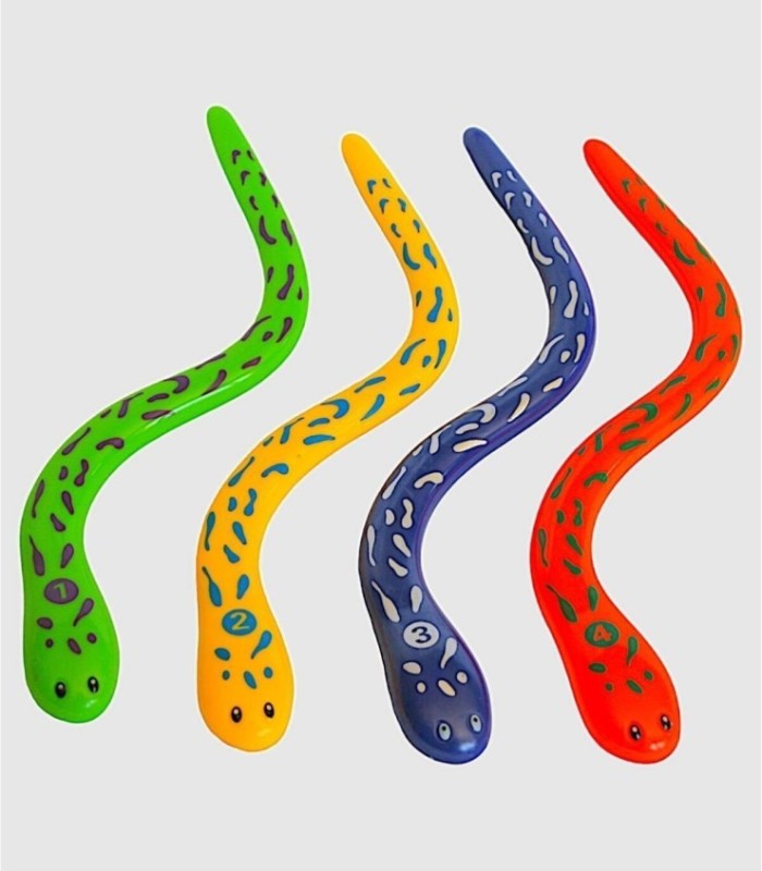 Set of 4 pool game snakes