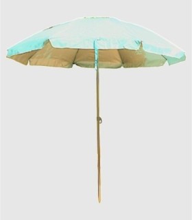 Turquoise Oxford beach umbrella