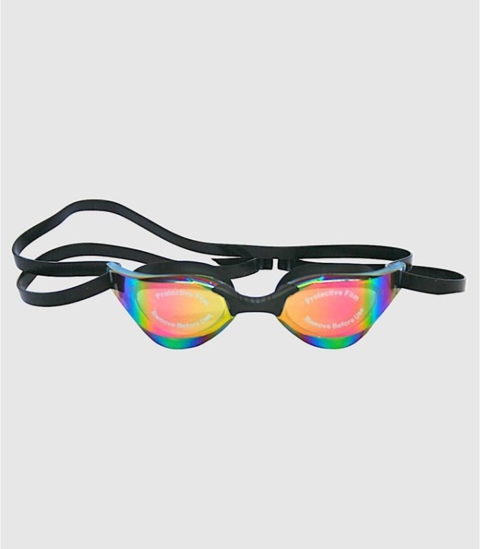 adult black silicone swimming goggles