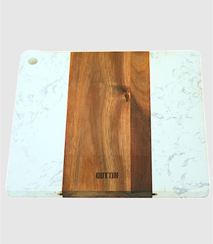 Marble and acacia cutting board