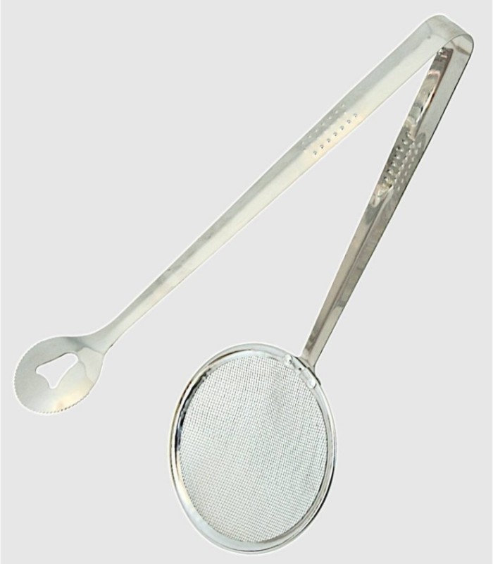 Pinzas de cocina con escurridor