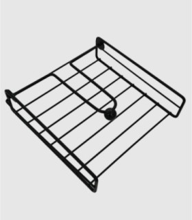 Zwarte metalen servettenhouder