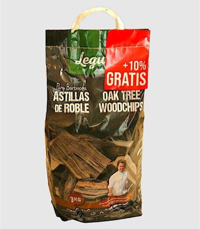 Eikenhouten chips voor barbecue