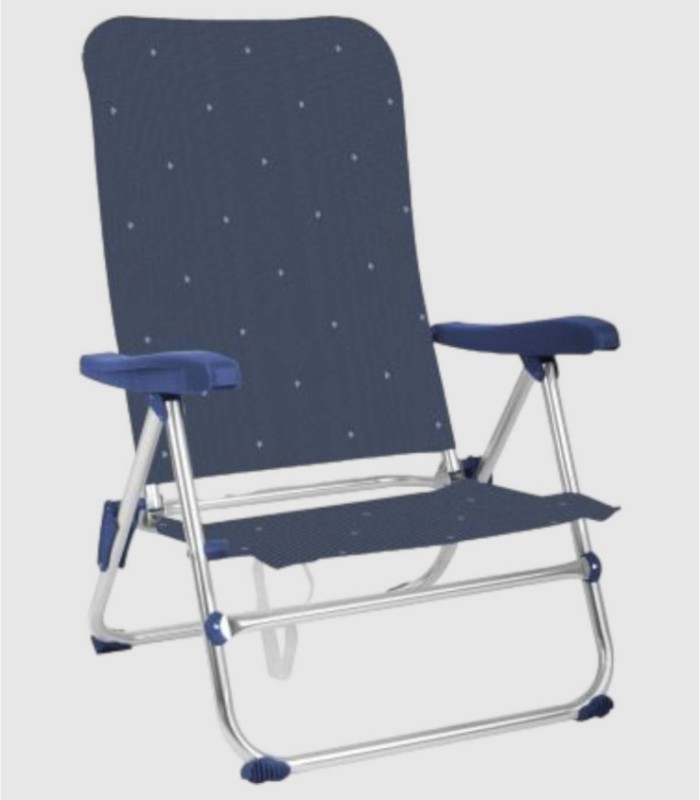 Medium folding blue chair