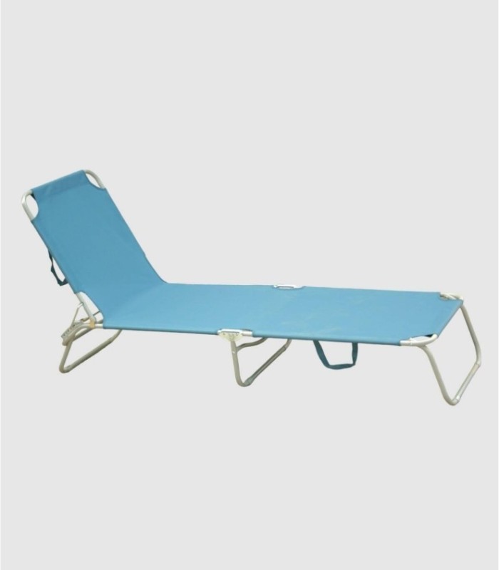 Luis blue folding sun lounger