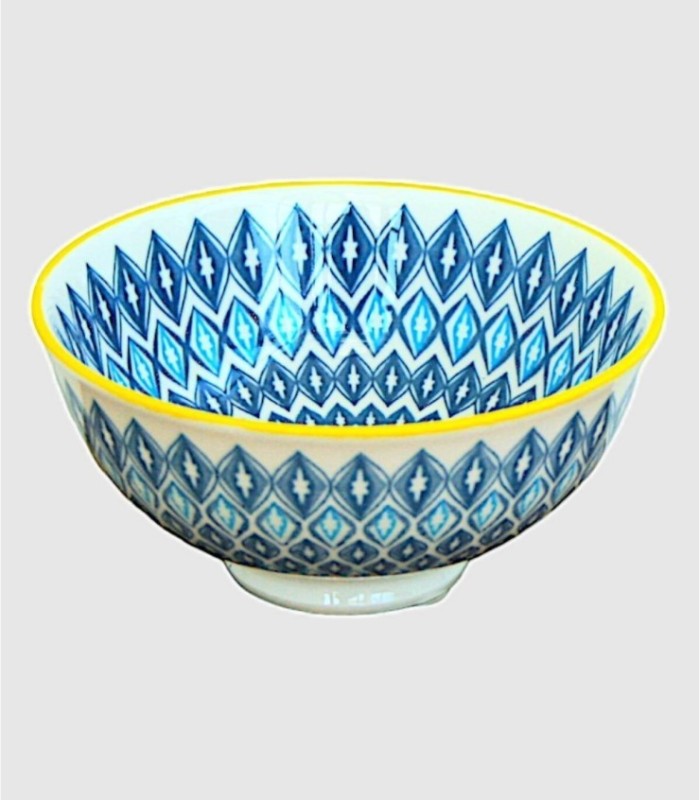 Kleine blauwe diamantvormige kom
