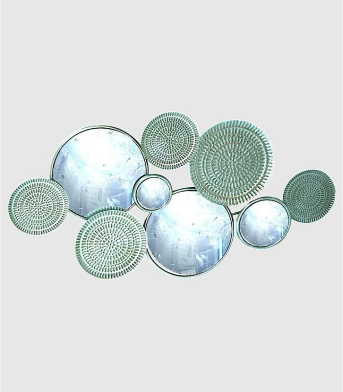Metal composition plates with mirrors