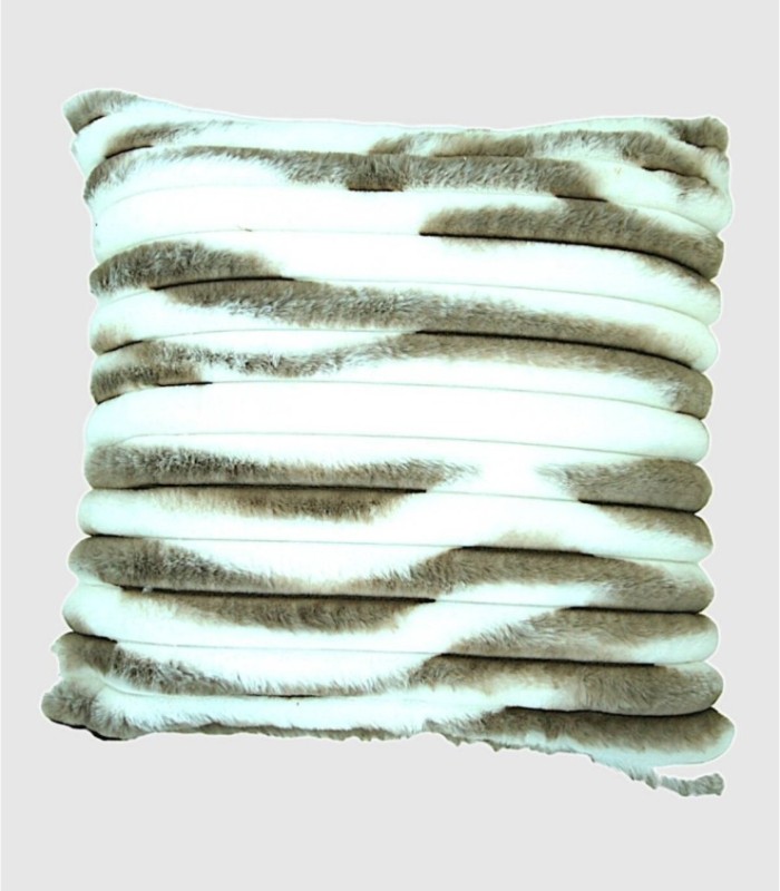 white brown Nordic cushion