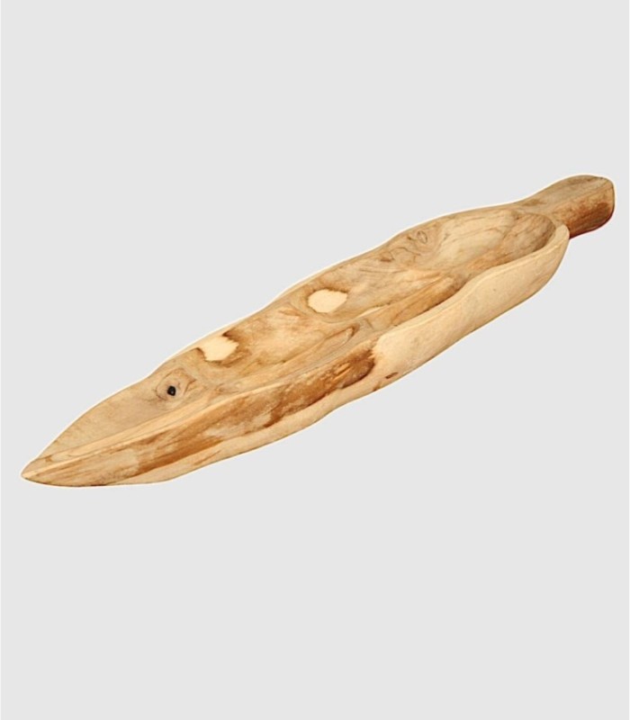 Leaf Shaped Wooden Tray, Handcrafted
