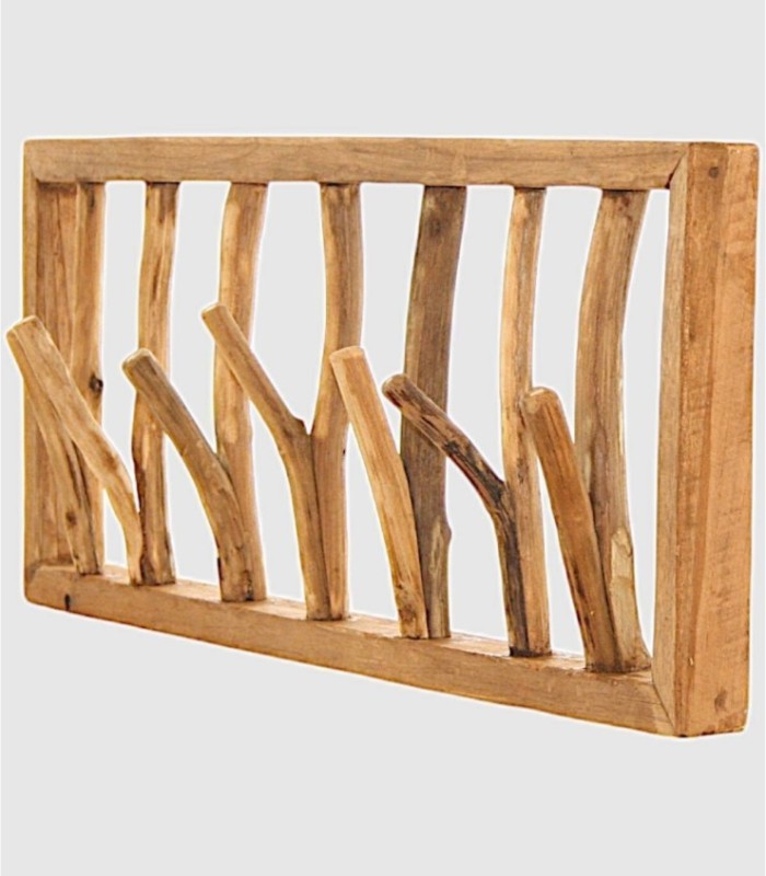 Wooden Hanger with 7 Bars