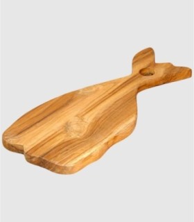 Whale shaped cutting board