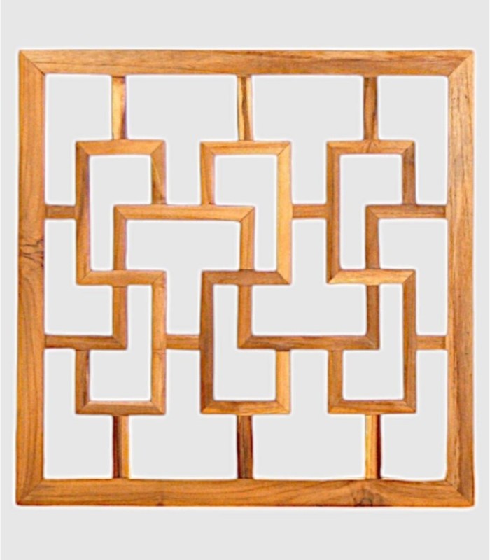 Vierkante houten kist