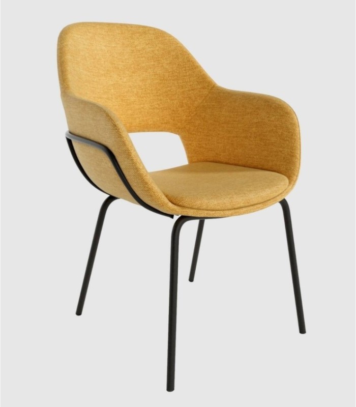 Sidney mustard-colored chair